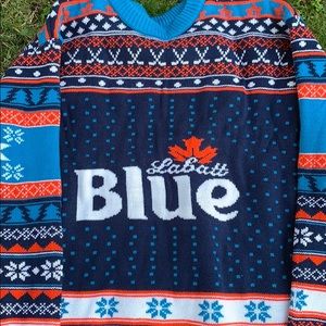 labatt blue christmas sweater